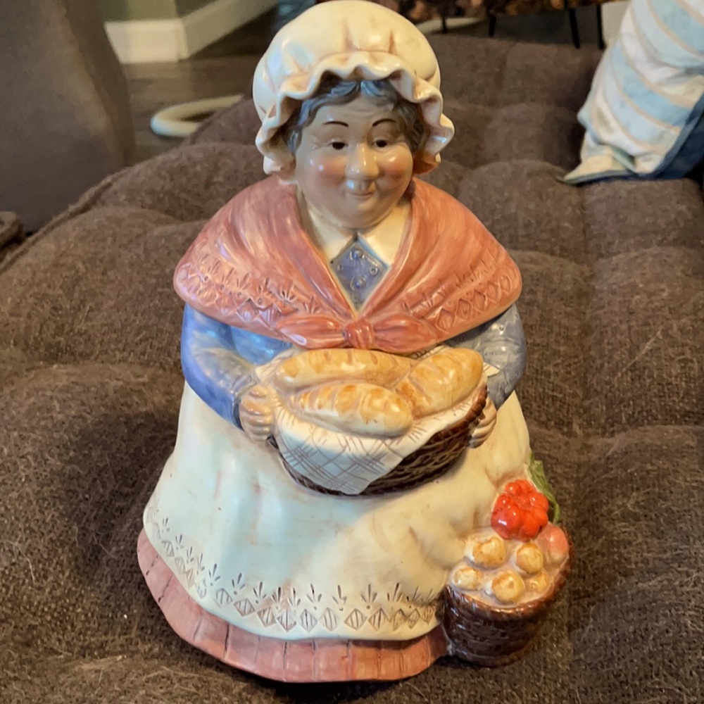 Takahashi hand painted cookie jar